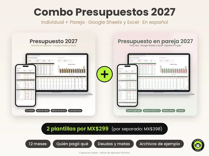 Combo Presupuestos 2027: Individual y Pareja